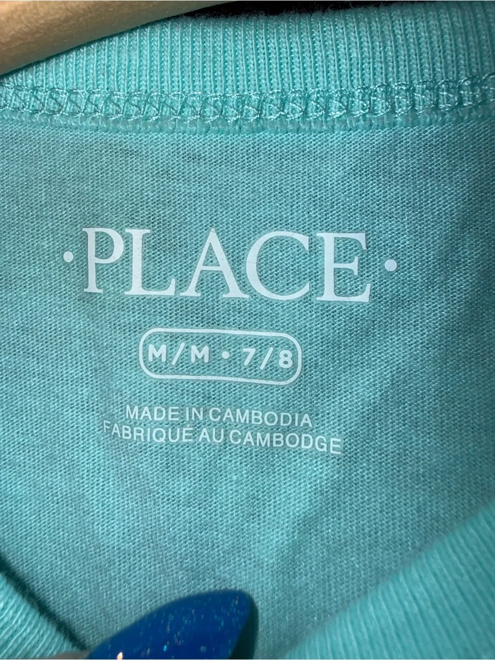 The Children’s Place Girls Size M 7 8 Medium Short Sleeve Light Blue Shirt
